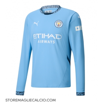 Manchester City Maglia Gara Casa Repliche 2024-25 Maniche Lunghe